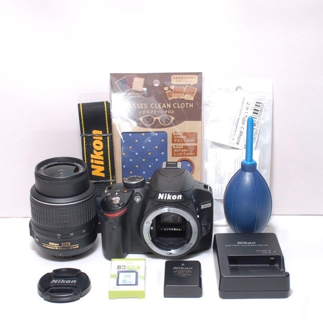✨一眼レフデビューに✨Nikon D3200✨シングルレンズキット✨簡単操作