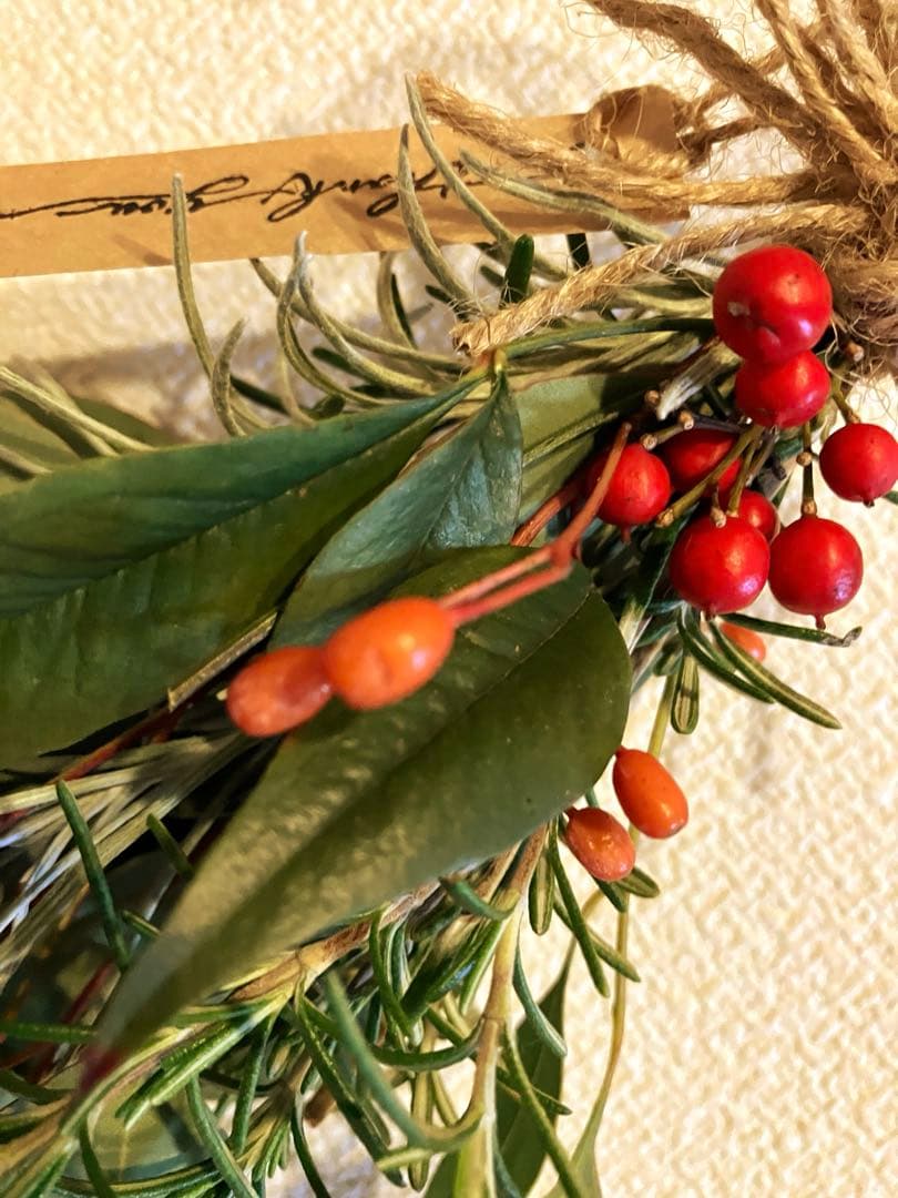 お正月フレッシュスワッグ