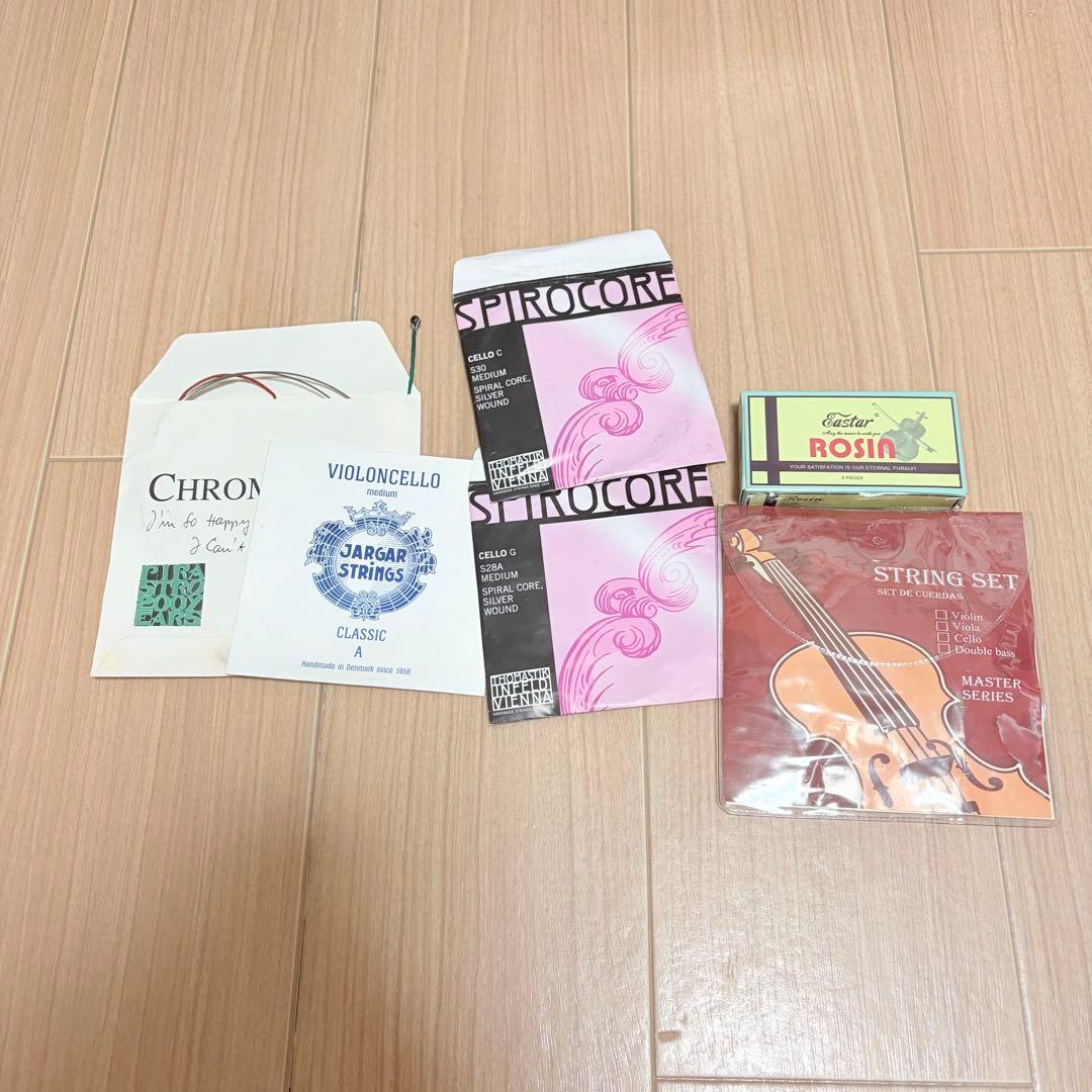 Eastar 4/4フルサイズ チェロ 弓ソフトケース付き　付属品セット！