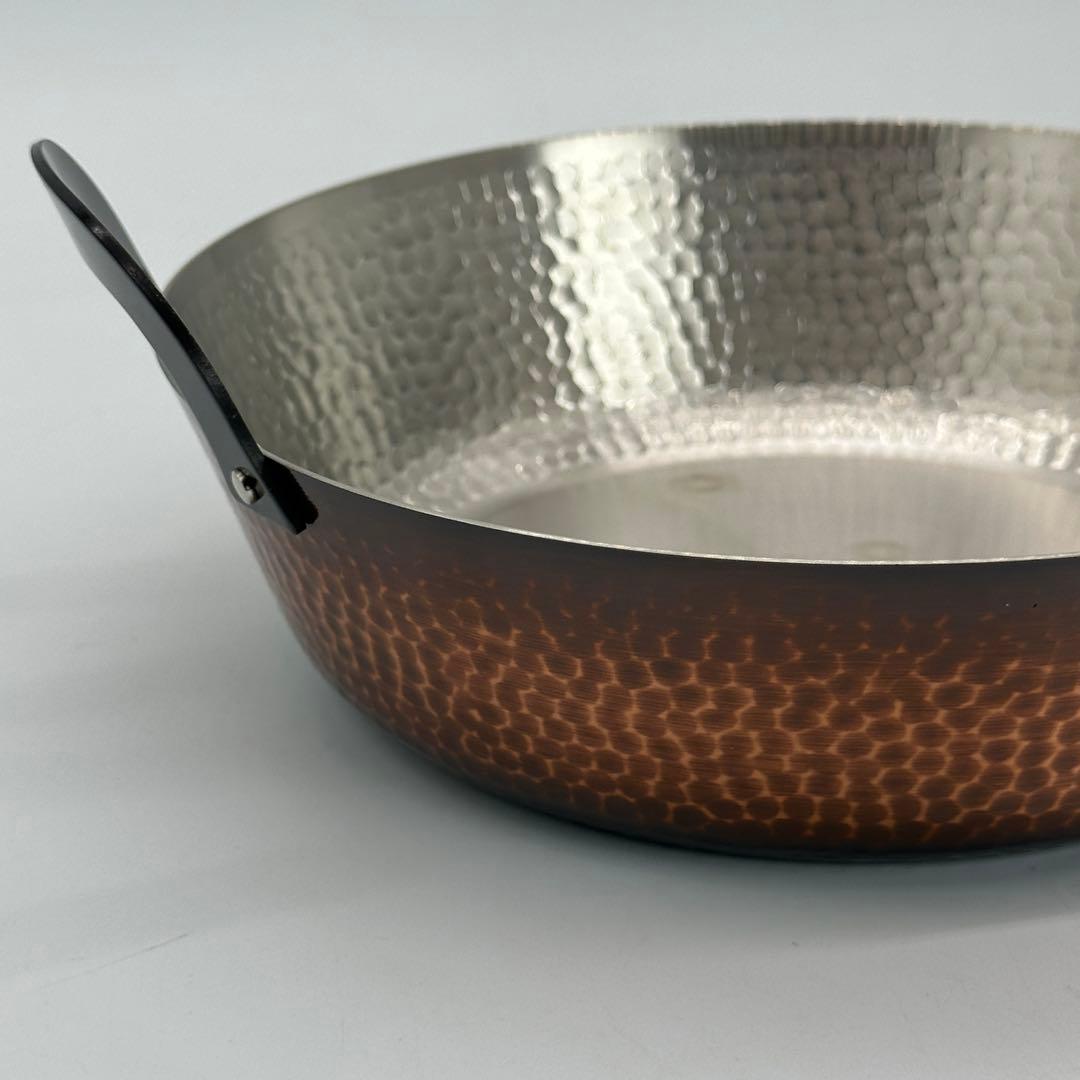 新品未使用 純銅 IH対応 天ぷら鍋 21cm 卓上 揚げ物鍋 FS-104IH