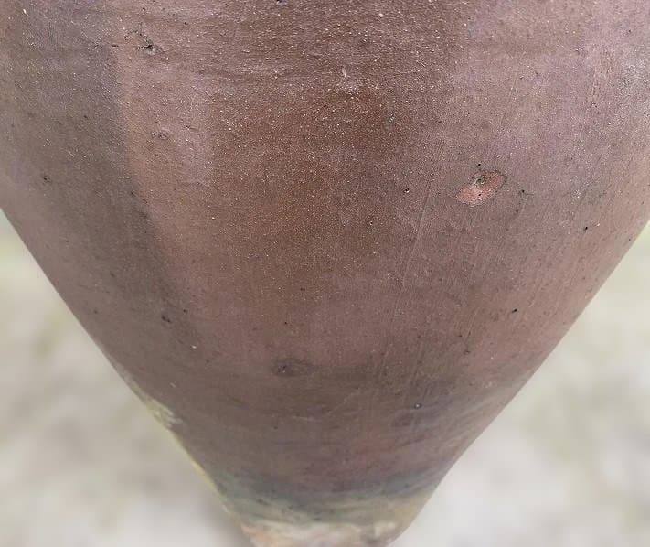 琉球焼の三耳締壷 大花瓶 高さ68cm 古民具 甕 壷屋焼 水瓶