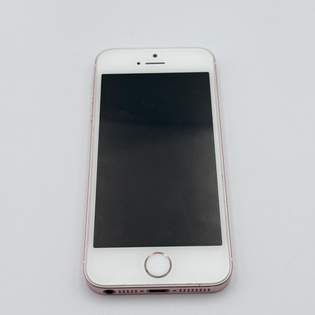概ね美品 iPhoneSE 32GB SIMフリー ローズゴールド 84%