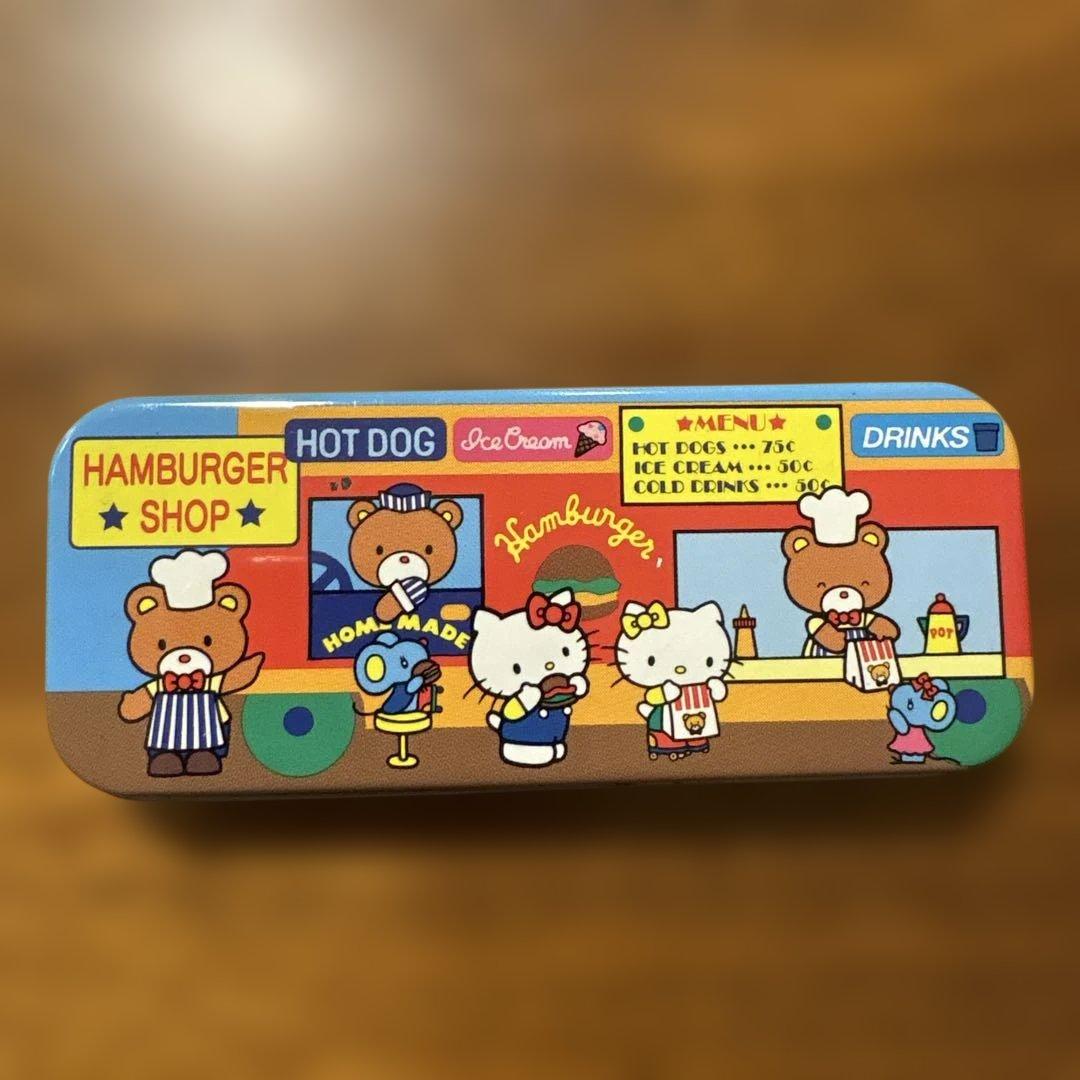 2000年 サンリオいちご新聞 付録 キティズタウン カンBOX 4個セット