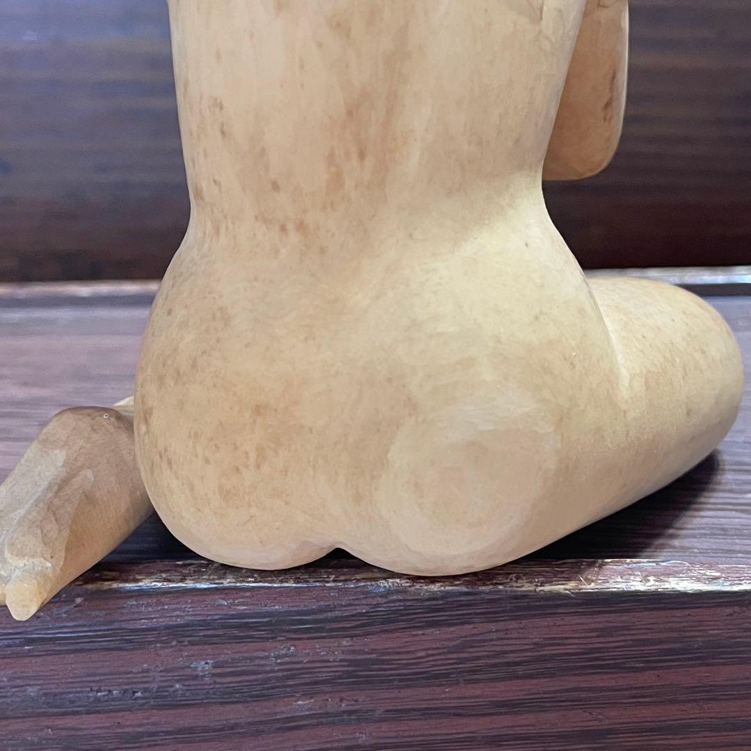 弁財天　木製　木彫り　琵琶　彫刻　七福神　弁天さま