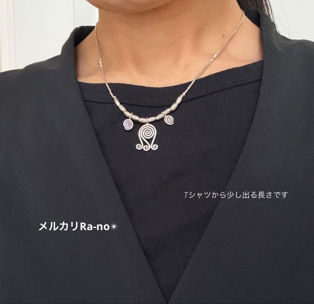 カレンシルバー　渦巻き　ネックレス　※NB104