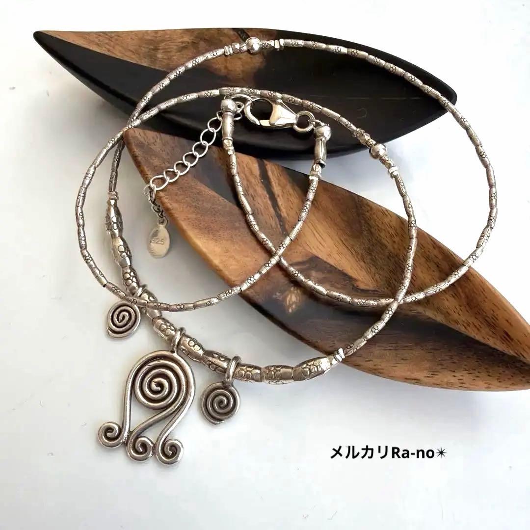 カレンシルバー　渦巻き　ネックレス　※NB104