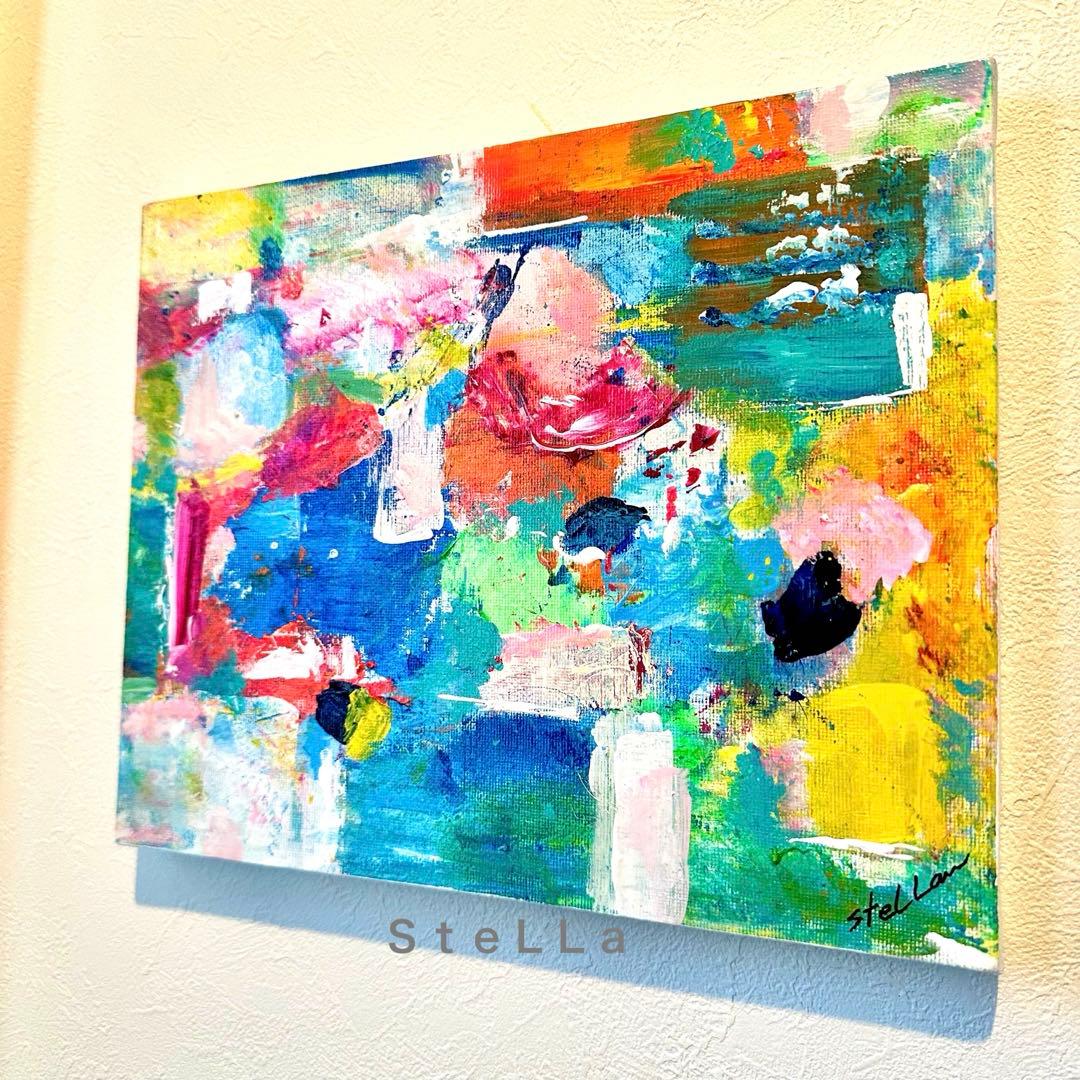 モダン　絵画　抽象画　ポップ　店舗　カラフル　お洒落アート　モダン　アート　北欧