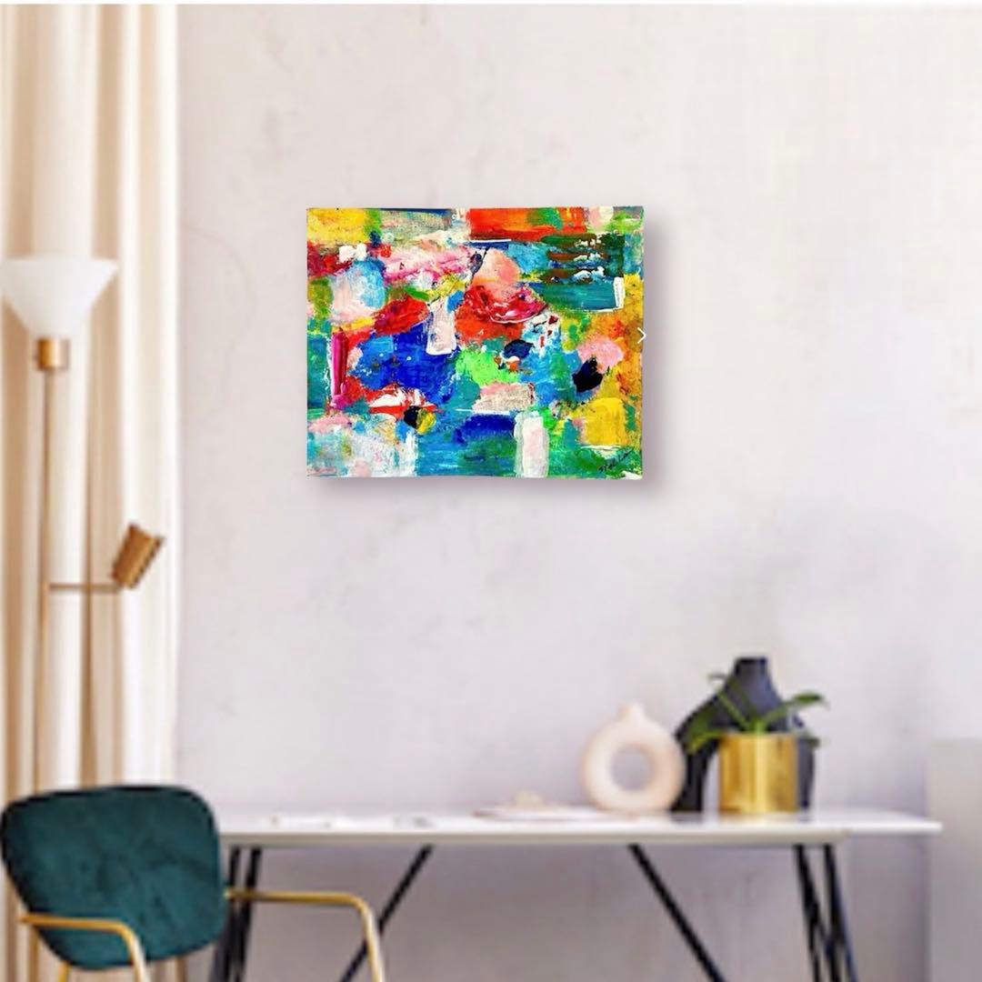 モダン　絵画　抽象画　ポップ　店舗　カラフル　お洒落アート　モダン　アート　北欧
