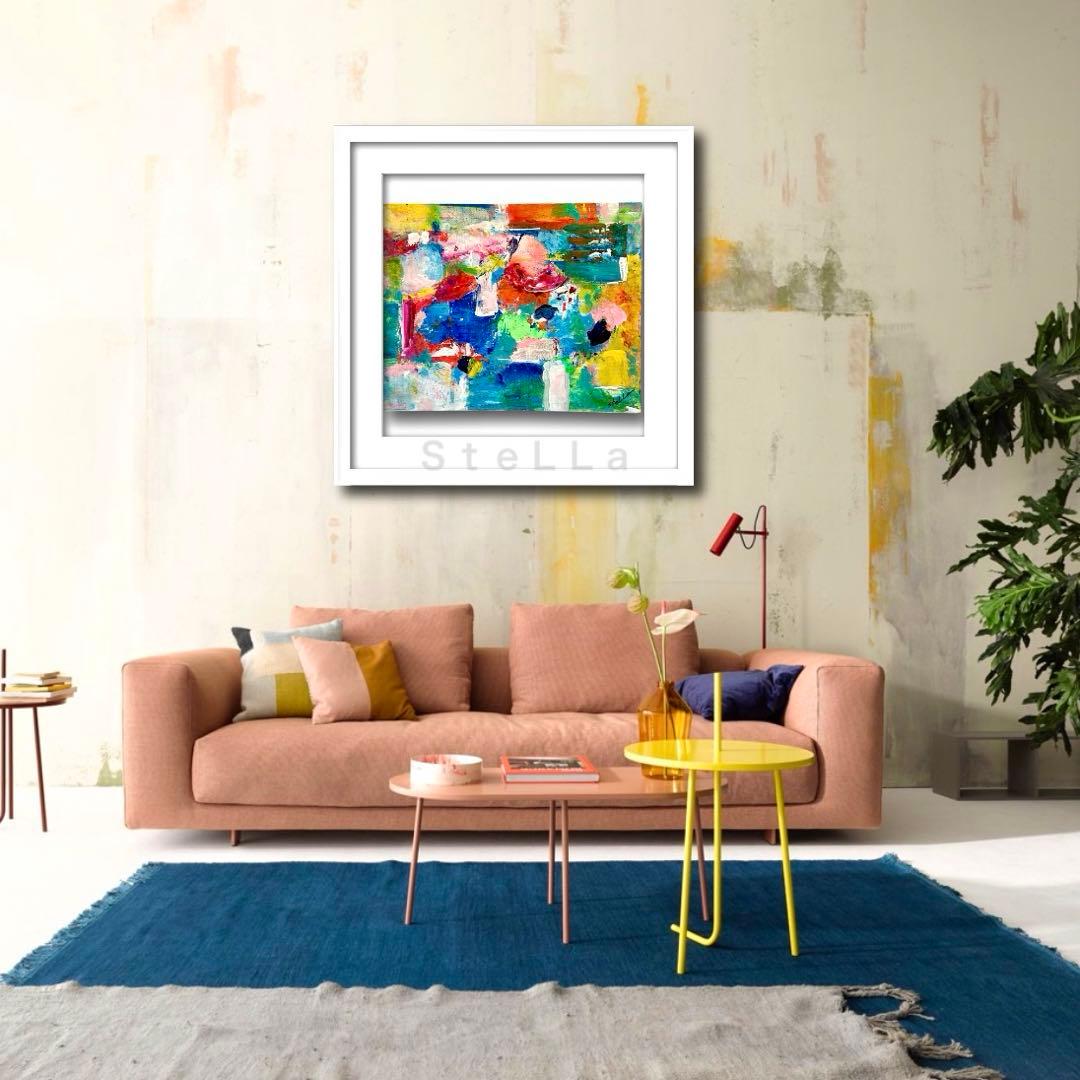 モダン　絵画　抽象画　ポップ　店舗　カラフル　お洒落アート　モダン　アート　北欧