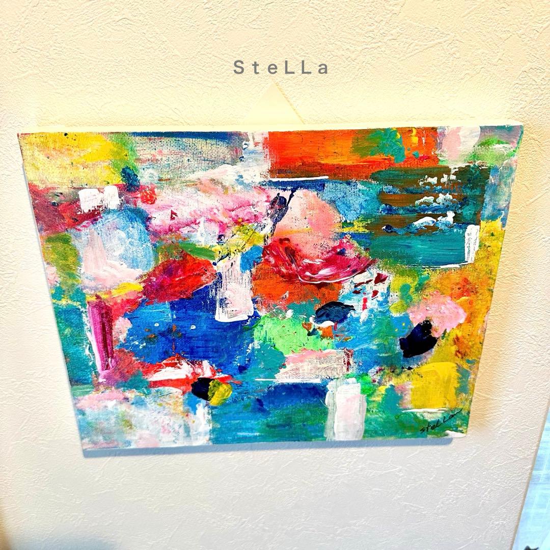 モダン　絵画　抽象画　ポップ　店舗　カラフル　お洒落アート　モダン　アート　北欧