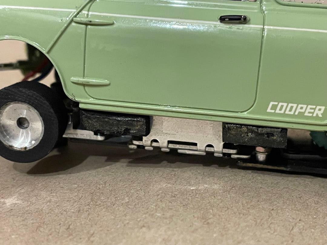 て*ぬ様 スロットカー PLAFIT シャシー 1/24 ミニクーパー