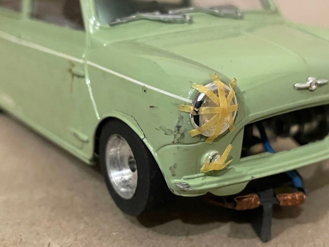 て*ぬ様 スロットカー PLAFIT シャシー 1/24 ミニクーパー
