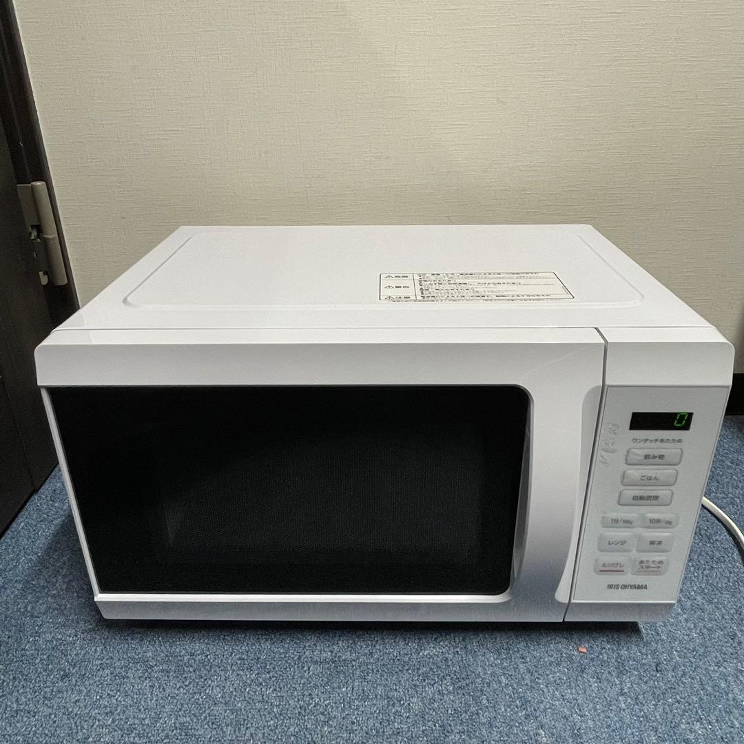 2023年製 アイリスオーヤマ 電子レンジ KMB-F186-W 18L 美品