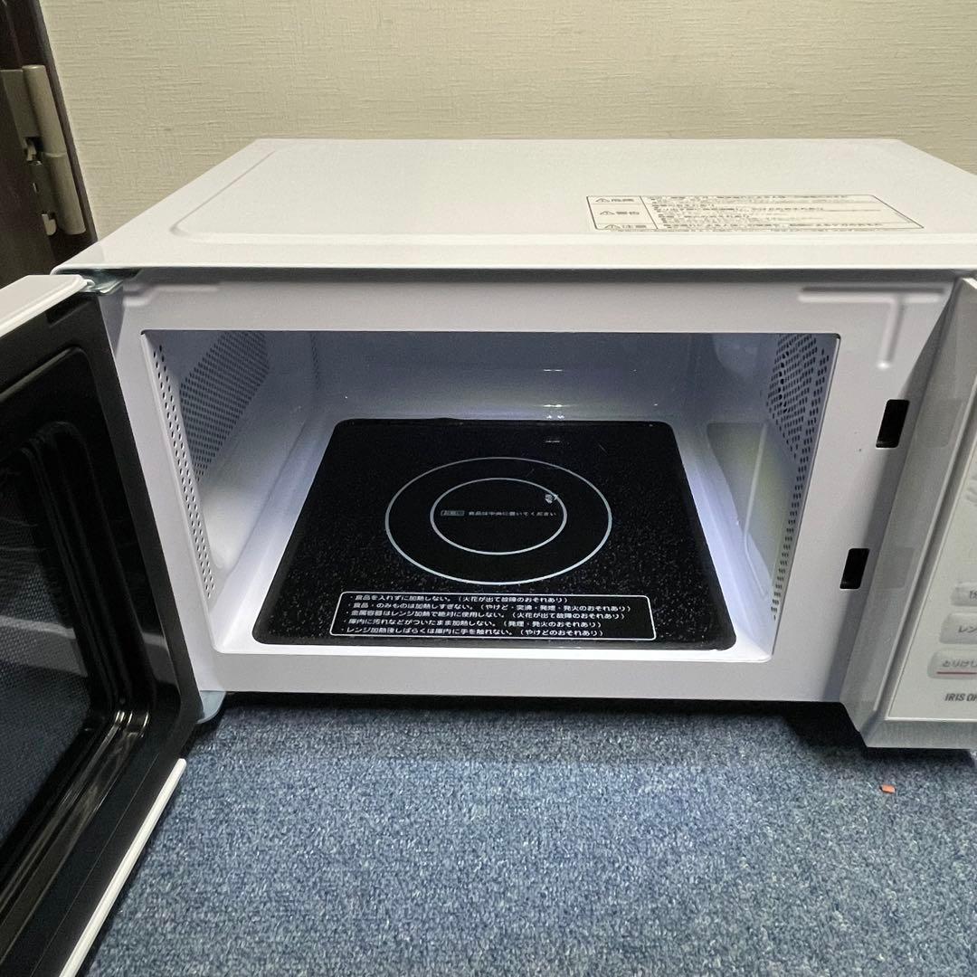 2023年製 アイリスオーヤマ 電子レンジ KMB-F186-W 18L 美品