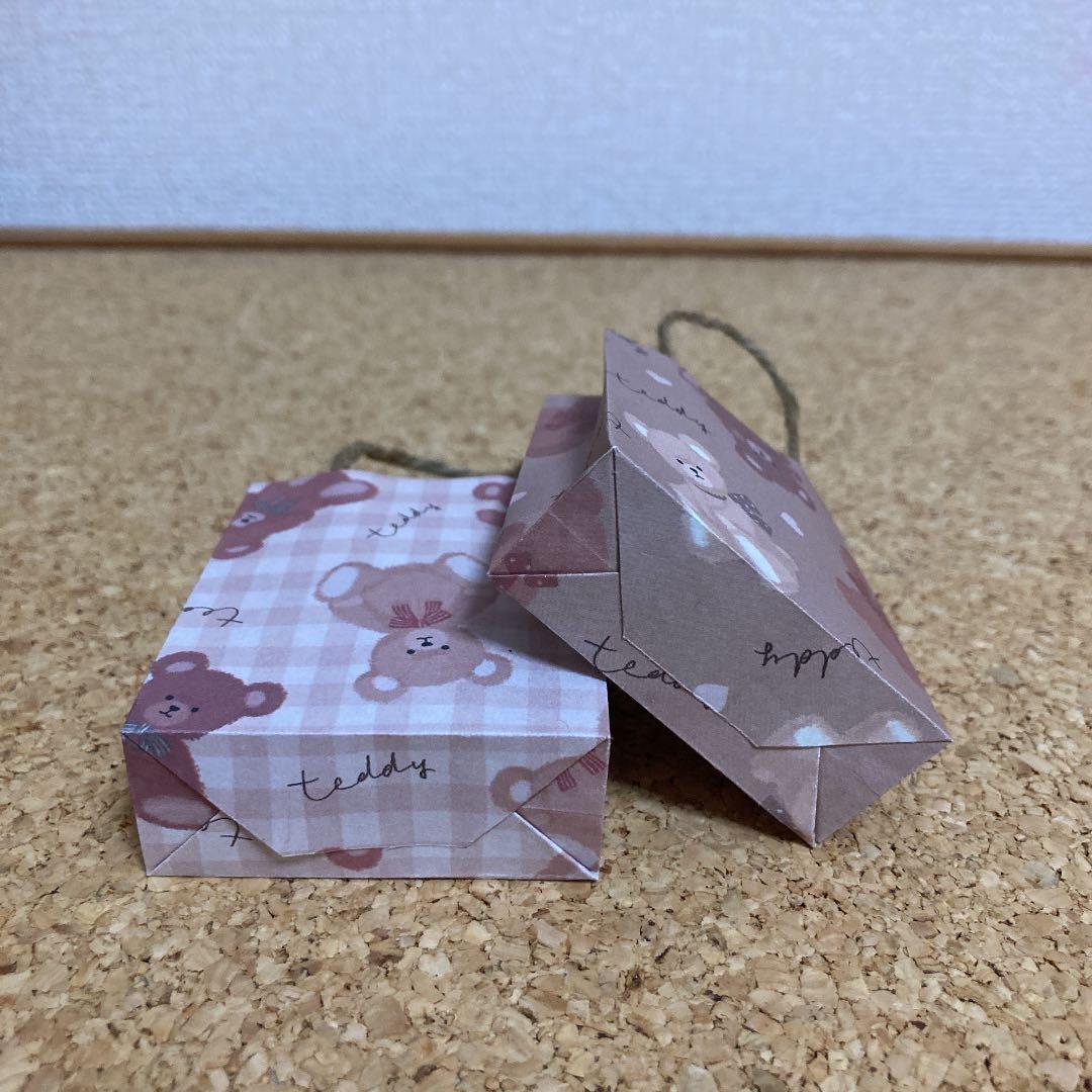 user_6284f803ミニ紙袋(くま柄・さくらんぼ・Dog &Cat)