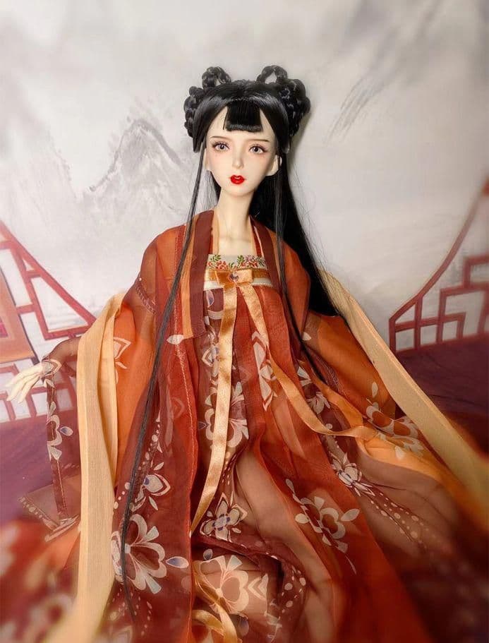 R05　BJD 1/3 ドール 衣装 中華風 古風 漢服 4セット ハンドメ