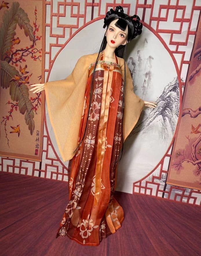 R05　BJD 1/3 ドール 衣装 中華風 古風 漢服 4セット ハンドメ