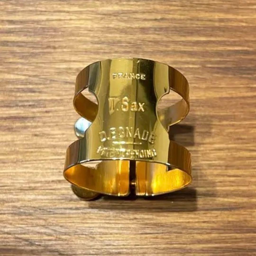 ボナードテナーサックス リガチャー 金メッキ　ゴールドプレート