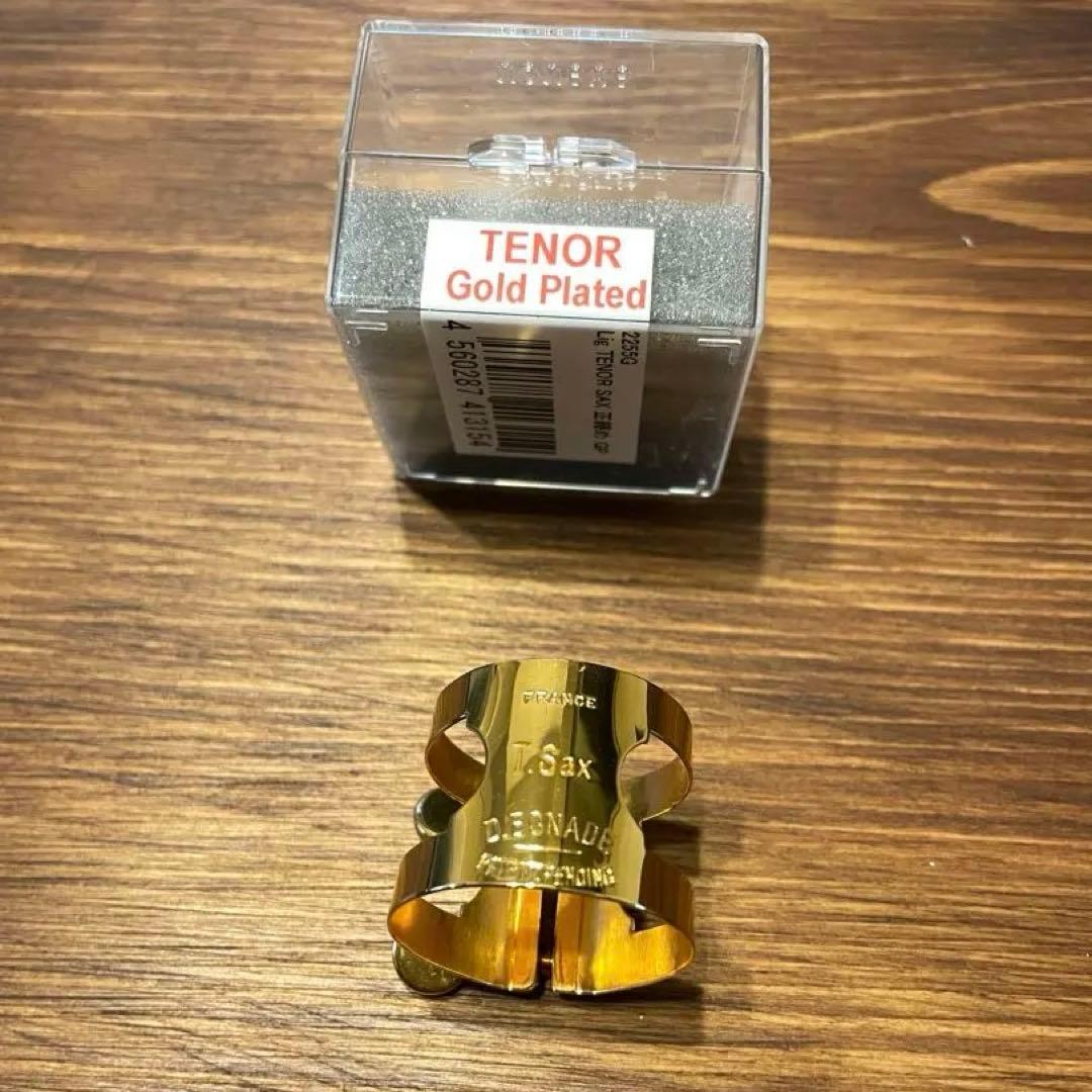 ボナードテナーサックス リガチャー 金メッキ　ゴールドプレート
