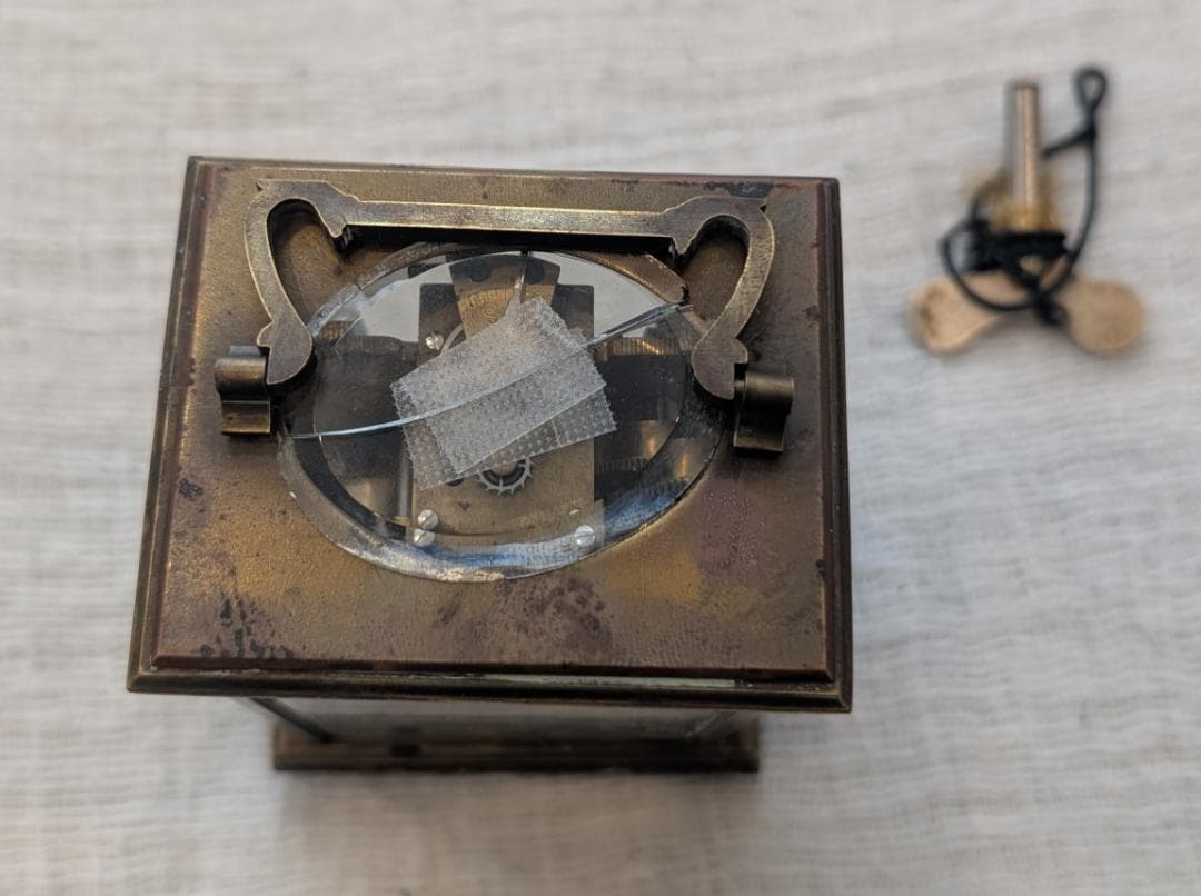 【希少】西洋アンティーク Forum ゼンマイ式置時計 ジャンク