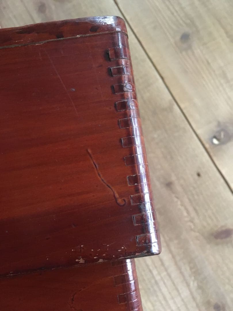 レトロ 木製 漆器 重箱 3段セット