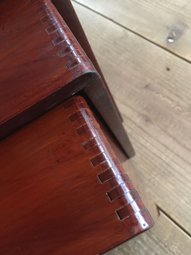 レトロ 木製 漆器 重箱 3段セット