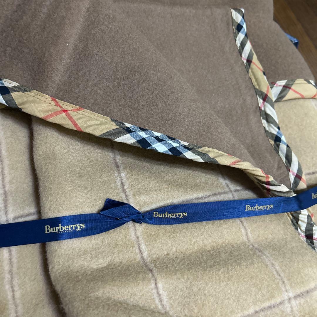 バーバリー　ウール　毛布　日本製