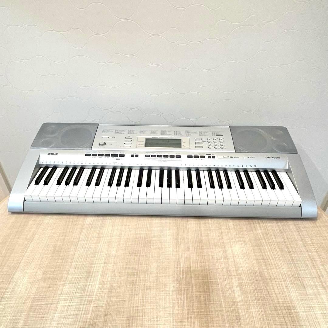 【CASIO】電子ピアノ キーボード CTK-4000 61鍵 USB対応