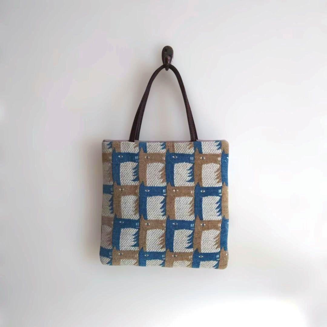 ミナペルホネン　両面サラブレッド　ミニトートバッグ