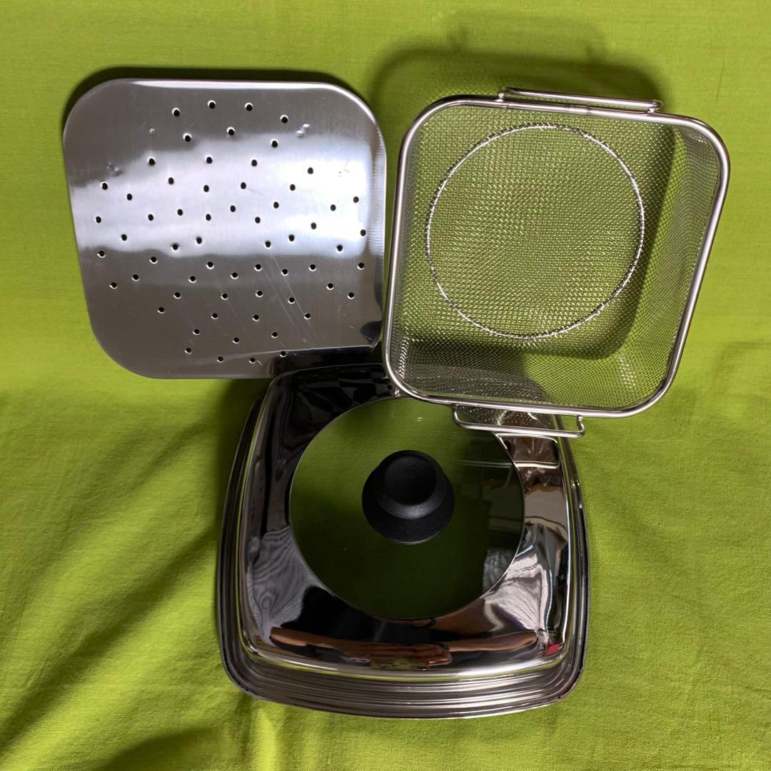 ⭕️ヒロタ　ツイングリラーDX&蓋、ザル、目皿セット