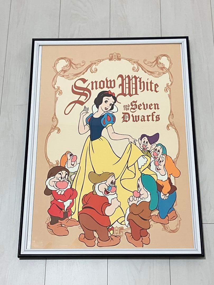 【額縁付き】A2 ポスター Disney 白雪姫 ７人の小人