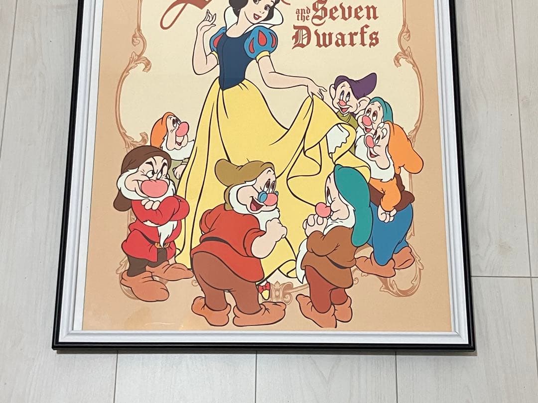 【額縁付き】A2 ポスター Disney 白雪姫 ７人の小人