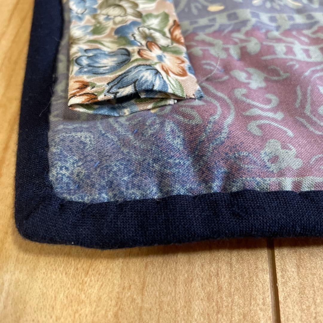 パッチワーク　ハンドメイド　タペストリー　フクロウ？