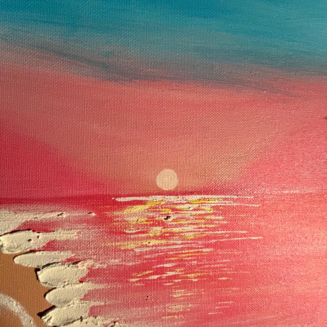 手書き作品 sunset 絵画 インテリア