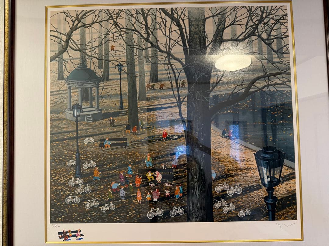 直接引取り限定 ★☆ ヒロ・ヤマガタ 額装 シルクスクリーン 『プロポーズ』