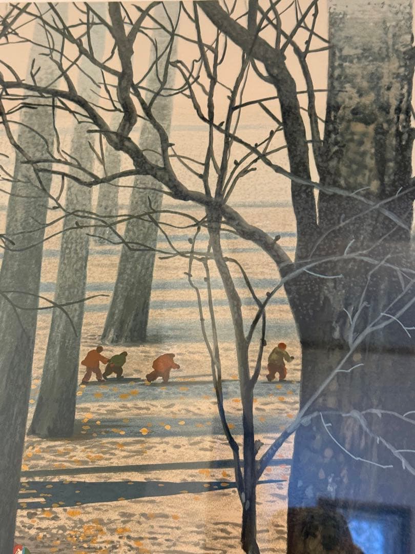 直接引取り限定 ★☆ ヒロ・ヤマガタ 額装 シルクスクリーン 『プロポーズ』