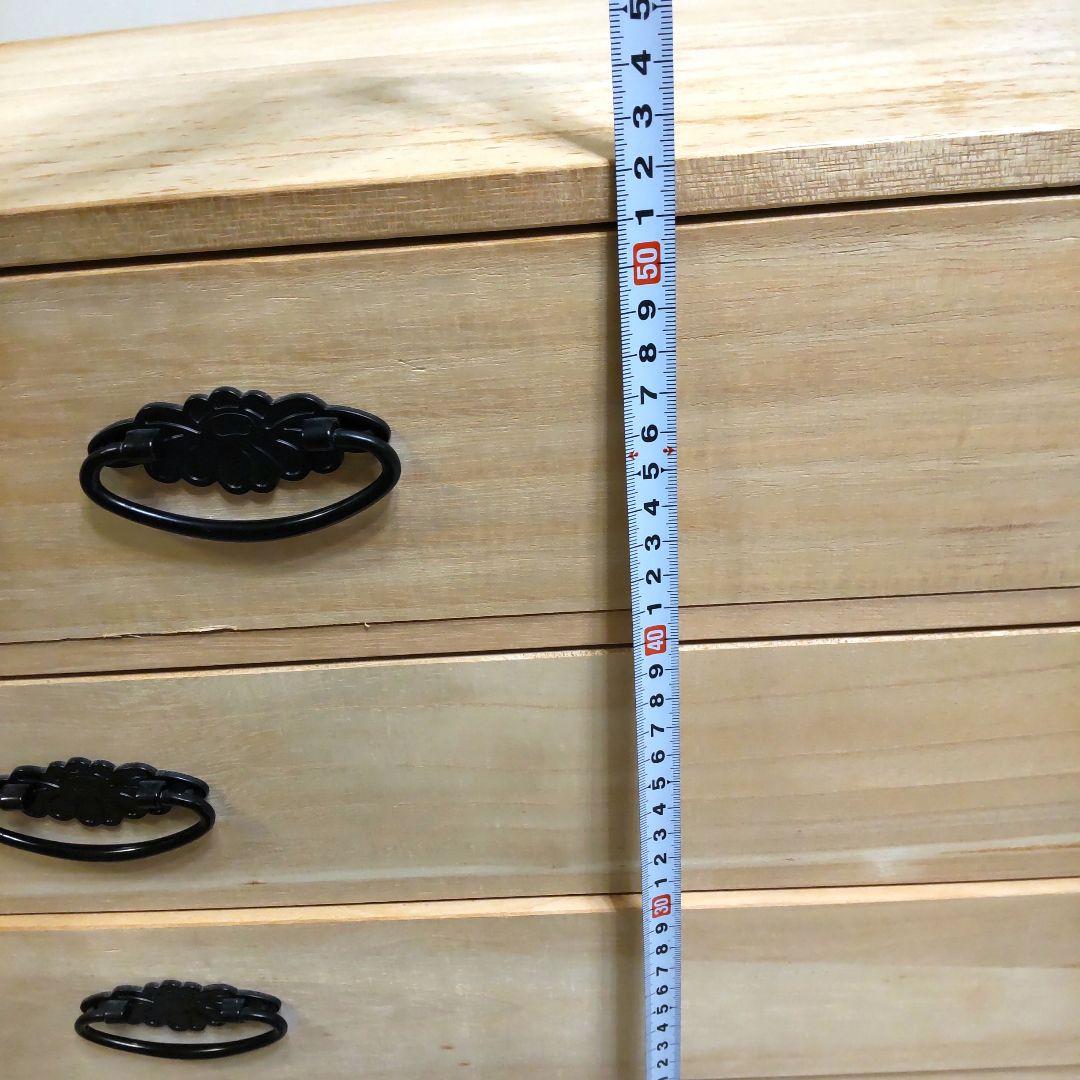 桐たんす キャスター付き 4段