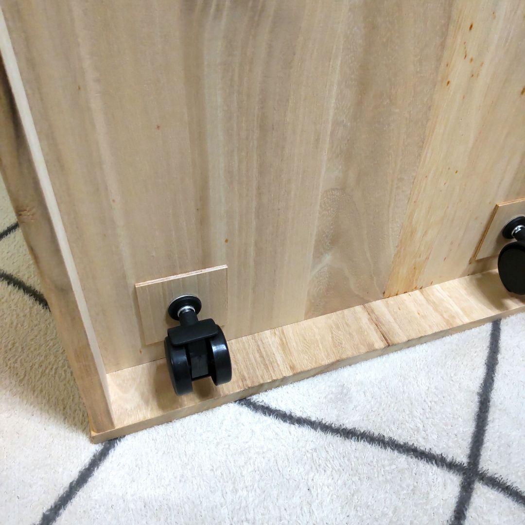 桐たんす キャスター付き 4段