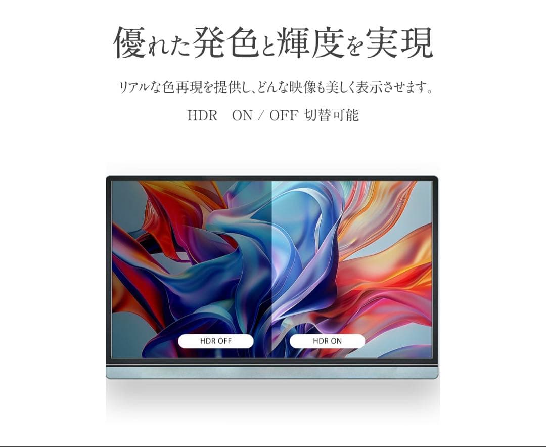 未使用　モバイルモニター 15.6インチ　1080P FHD IPSパネル