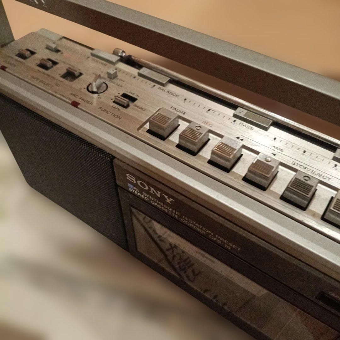 昭和レトロラジカセSONY★ソニー ラジカセ CFS-10/l 365★