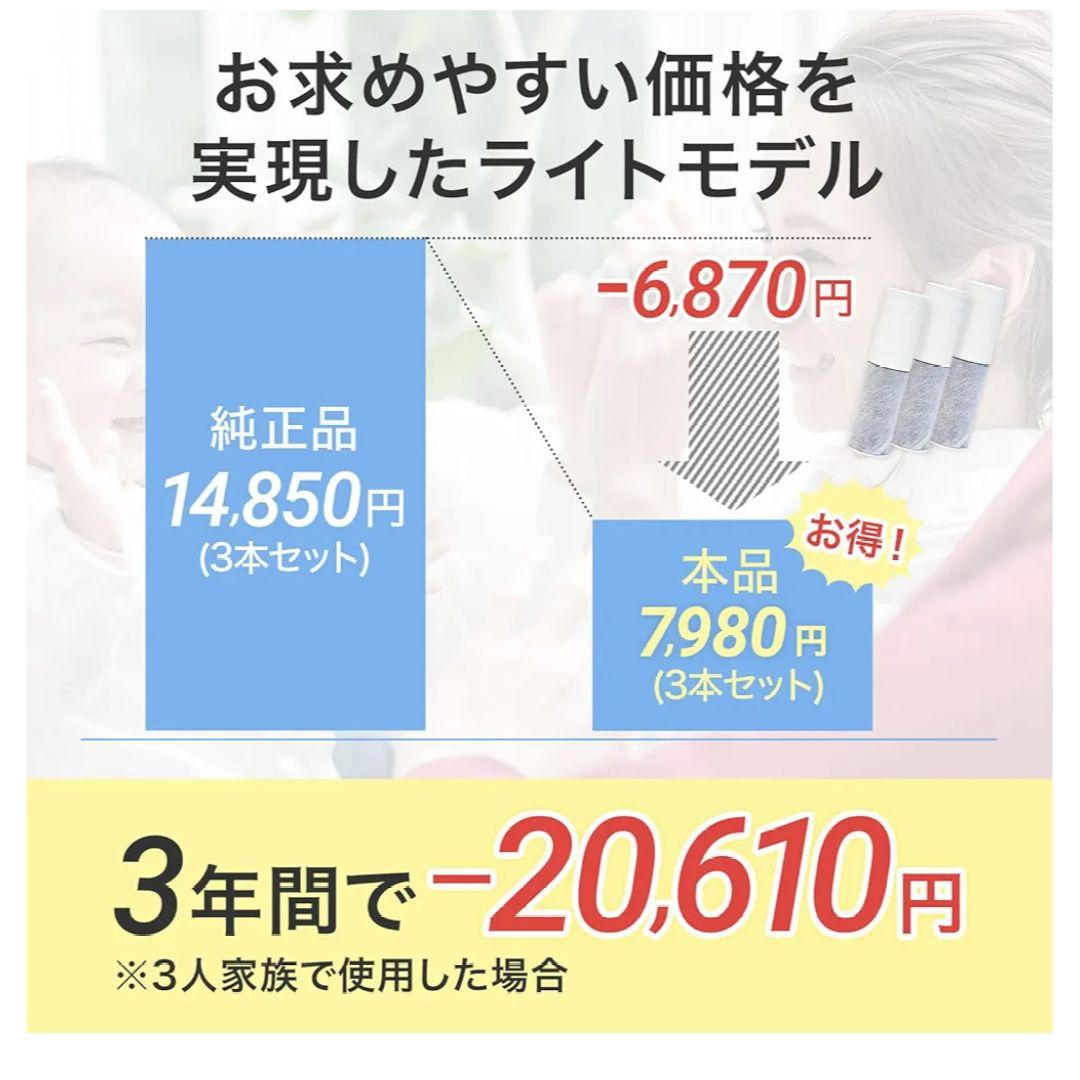 ✨トクラス対応カートリッジ 浄水器内蔵水栓　交換用　高除去　3本セット