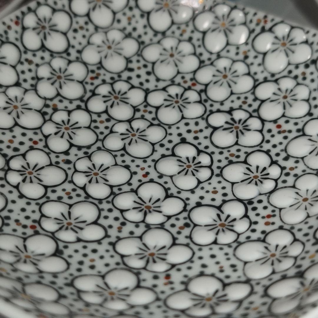 【未使用】畑萬陶園　玉彩梅詰　角皿　8.5cm　小皿　５枚セット