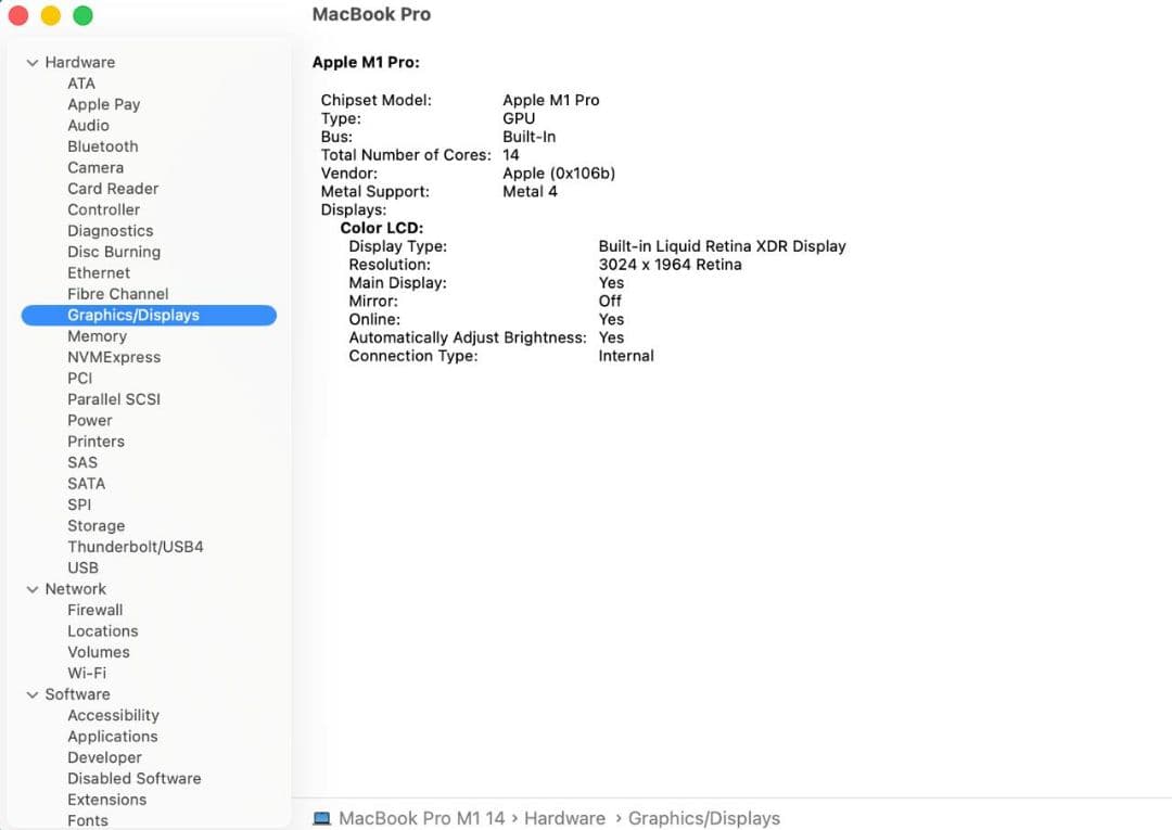 MacBook Pro 14インチ 2021 M1 Pro 16GB 512GB
