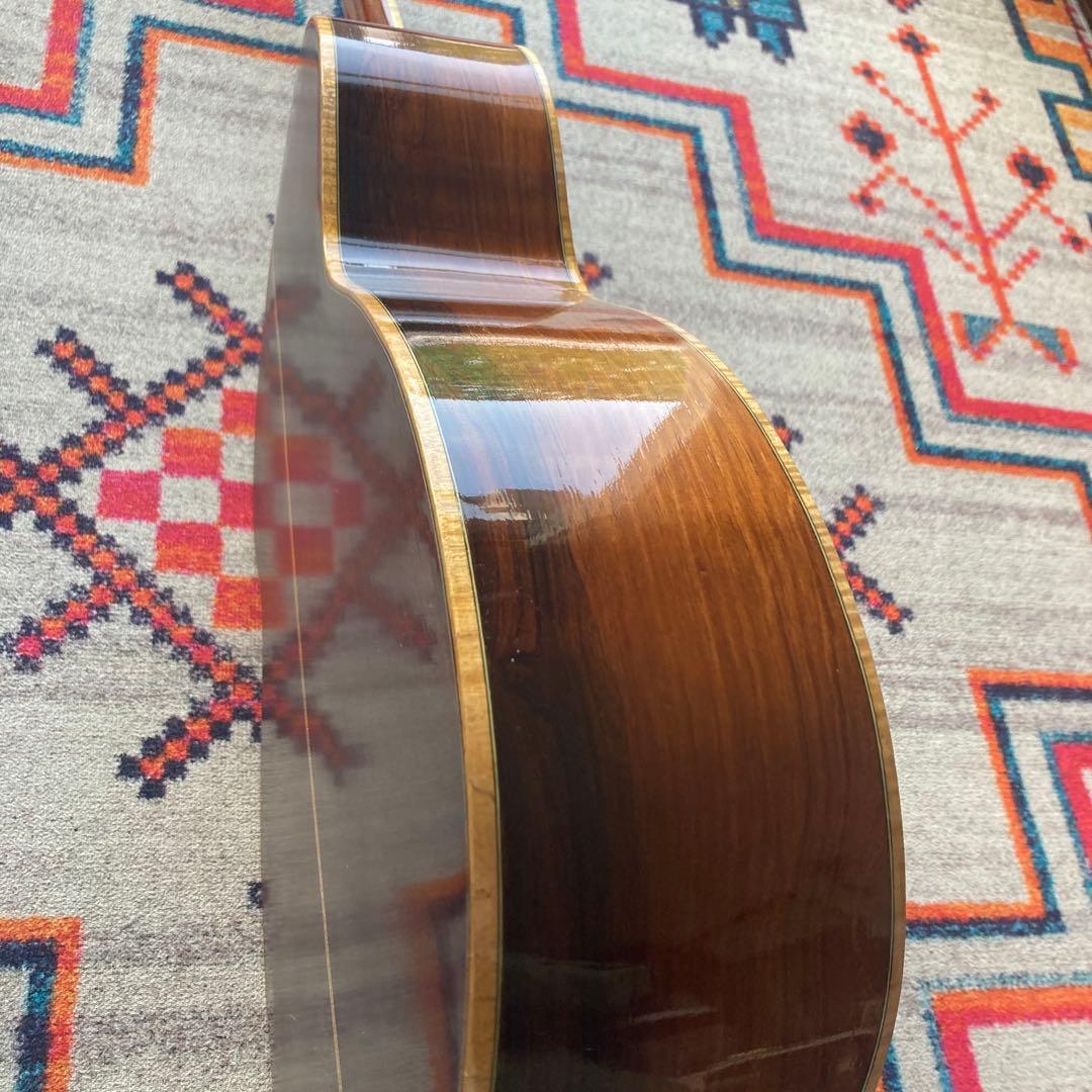 マイクフォース　ハンドメイドギター　製作途中　ブリッジフレット付