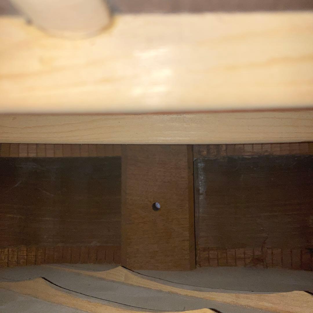 マイクフォース　ハンドメイドギター　製作途中　ブリッジフレット付