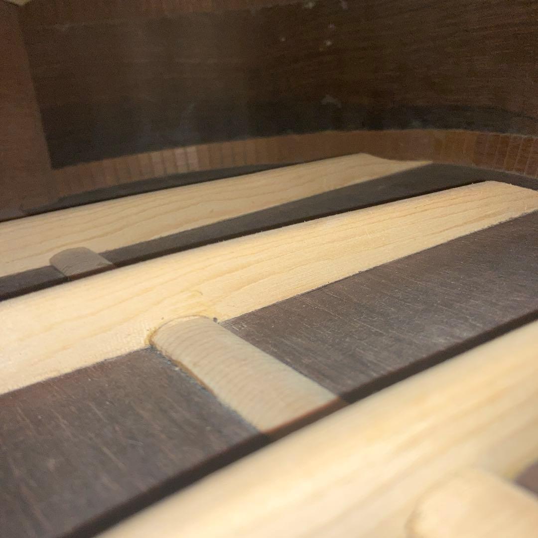 マイクフォース　ハンドメイドギター　製作途中　ブリッジフレット付