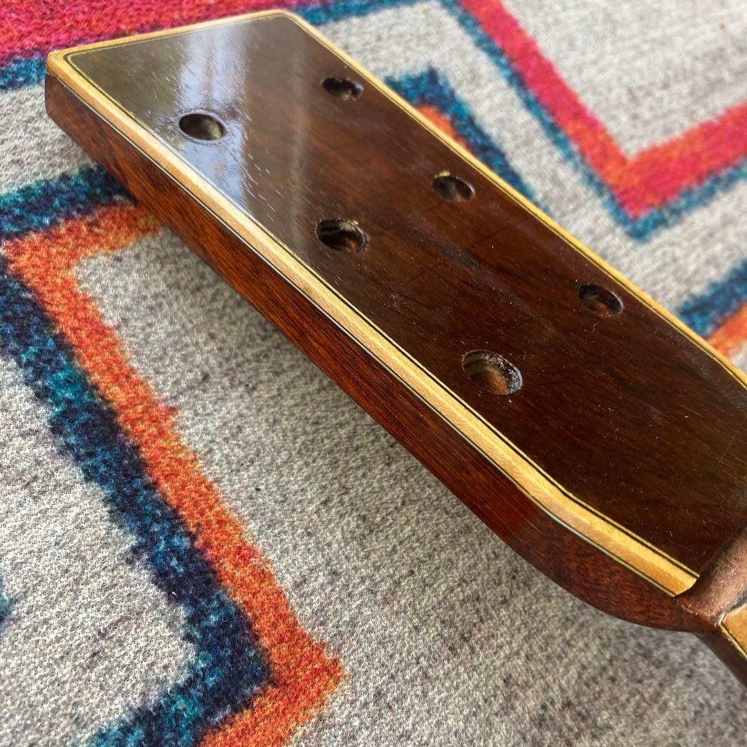 マイクフォース　ハンドメイドギター　製作途中　ブリッジフレット付