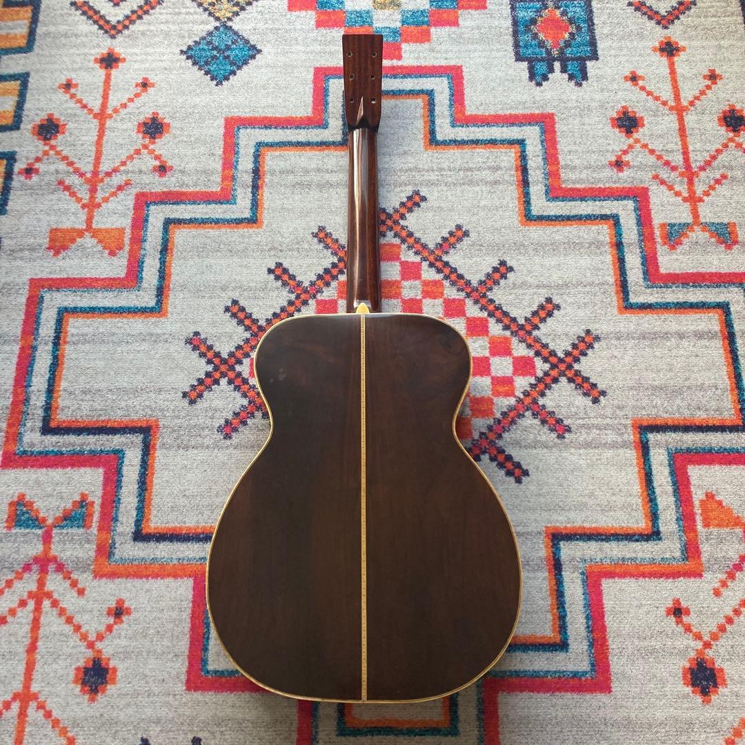 マイクフォース　ハンドメイドギター　製作途中　ブリッジフレット付