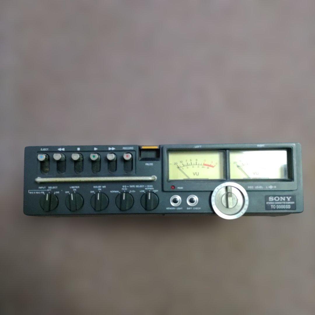 ジャンク品 SONY TC-3000SD ステレオカセットデッキ デンスケ