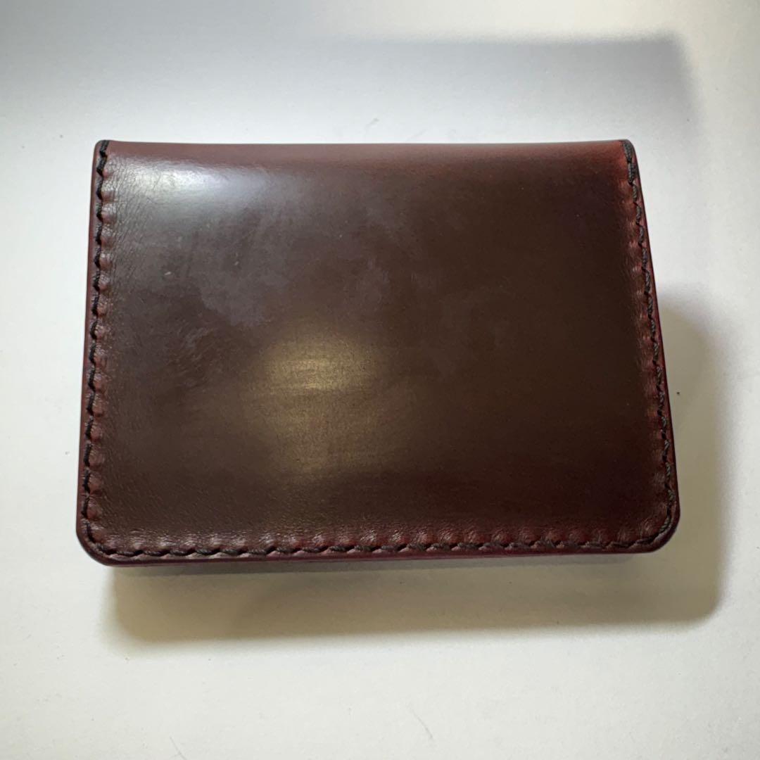 トラッカーウォレット　ショート　ホースバット　ワイン　二つ折り財布